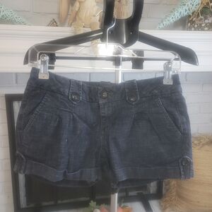 Sneak Peek Dark Gray Denim Jean Shorts